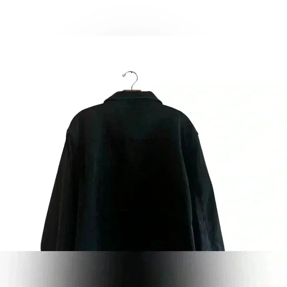 SLATE & STONE MEN  DENIM WORKWEAR COTTON BLEND WASHED BLACK JACKET. SIZE XL - Picture 15 of 16